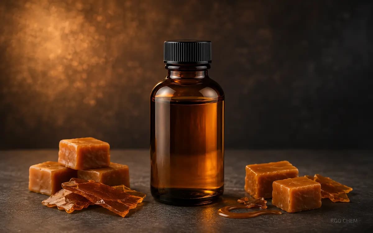 Photorealistic caramel food flavor essence bottle with flowing caramel
